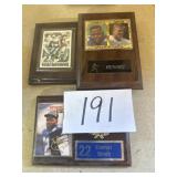 Football plaque memorabilia