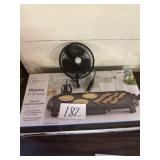 Mainstays griddle and car fan