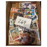Mixed box of baseball cards