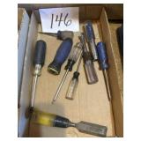 Assorted tools, screwdriver, wrench driver