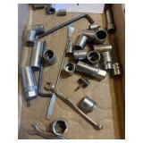 Assorted tools, sockets wrenches, hex wrench