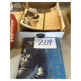 Old calendars and space travel book