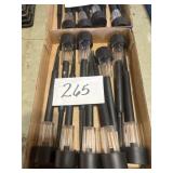 Nine solar yard lights