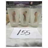 Keyhole, nude novelty glasses