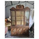 2 Piece Lighted China Hutch