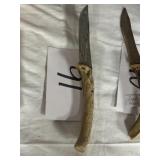 Dear antler knife
