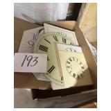 Spare clock faces