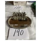 Mirrored lipstick holder make up mirror