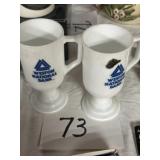 Weston national bank coffee cups WV Glass