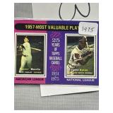 1957 MVP baseball card