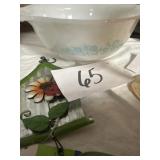 Bake glass bowl floral design