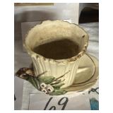 Glazed pottery planter