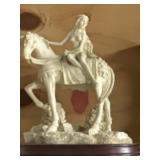Nude on a horse statue