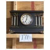 Ingram mantle clock, key, and pendulum provided