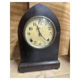 Vintage mantle clock with keys attached