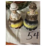 Stanley and Livingston, vintage salt and pepper