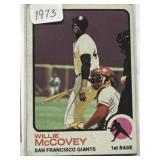 1973 Willie McCoy baseball card 1st Base Giants