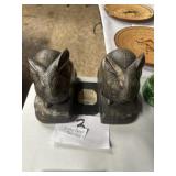 Vintage rabbit book ends