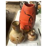 Handmade pottery three pieces