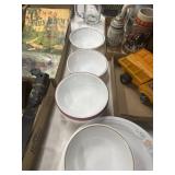 Corral nine piece, mixed cereal, bowls