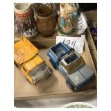 Vintage metal Tonka trucks