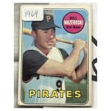 1969 Bill Mazeroski baseball card Pirates