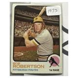 1973 Bob Robertson baseball card Pirates