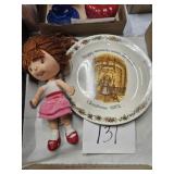Strawberry Shortcake & 1972 Christmas Plate