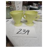 Vintage Hazel Atlas Cream & Sugar