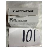 S&W 165 gr. Full metal jacket box of 100.