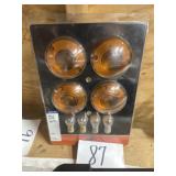 Harley flat light signal lenses with lights bulbs