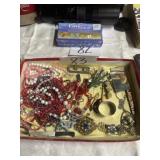 Assorted costume jewelry