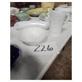 Milk Glass 3 Piece