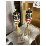 Patriotic tiki torches