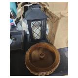 Lantern & Wood Nut Bowl