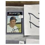 Willie Mays baseball card Giants 1971