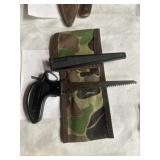 Small bucksaw with cover and case