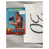 John Brody, football card 49ers 1971
