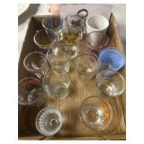 Mixed batch of shot glasses