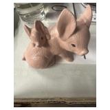 Pig with piglet. Pottery