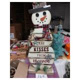 Wooden Snowman Christmas Decoration