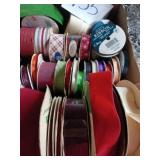 Large Lot Of Ribbon Various styles and colors