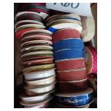 Box Lot of ribbon, various colors
