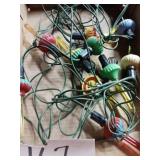 Vintage bubble lights string of 9