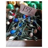 Large Bulb Christmas light string, red white blue