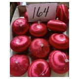 Vintage lot of red ornaments