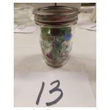 Ball Jar of marbles small