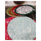Holiday platter tin lot