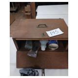 RC Car Wooden Pit Box with contents
