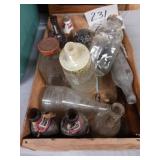 Old crate of glass bottles Gatorade, Miller